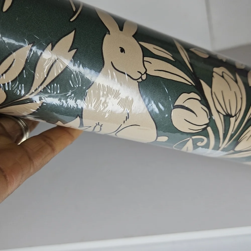 Timeet Green Floral WallpaperPeel & Stick Wallpaper Cute 16.14'x393.7